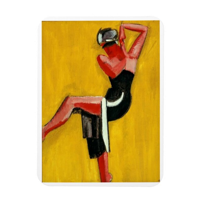 Harald Giersing, Dancer on Gult Background, 1920 Magnet (Vertikal)