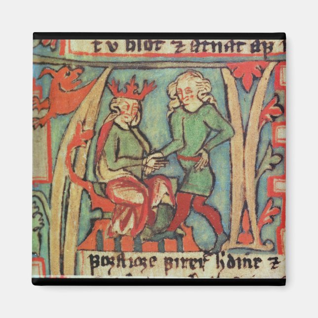 Harald I Fairhair hälsning Guthrum "Flateybok" Magnet (Framsidan)