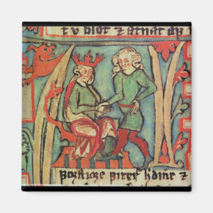 Harald mig Fairhair hälsning Guthrum 'Flateybok Magnet