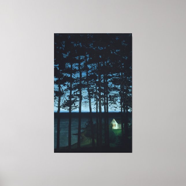 Harald Oscar Sohlberg - Fiskermans stuga (1899) Canvastryck (Framsida)