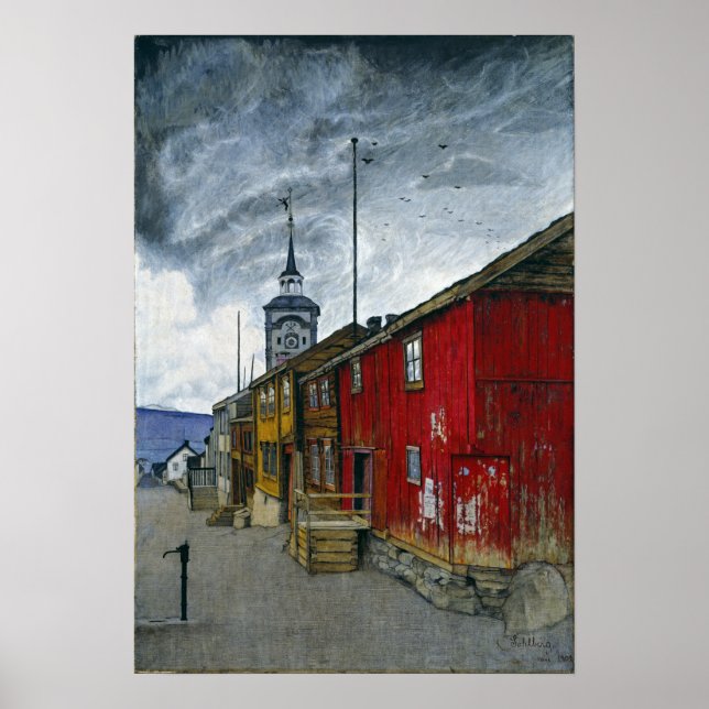 Harald Sohlberg Street i Røros Poster (Framsidan)