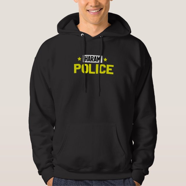 Haram Police Muslim Islam Hoodie (Framsida)