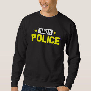 Haram Police Muslim Islam Lång Ärmad Tröja