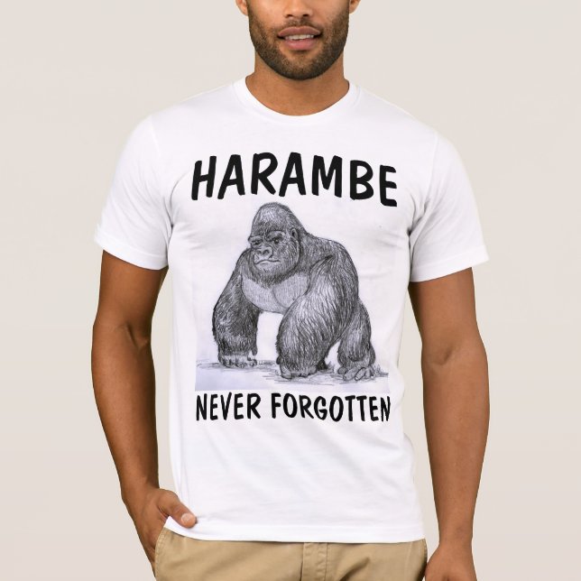 HARAMBE GORILLA T-shirts (Framsida)