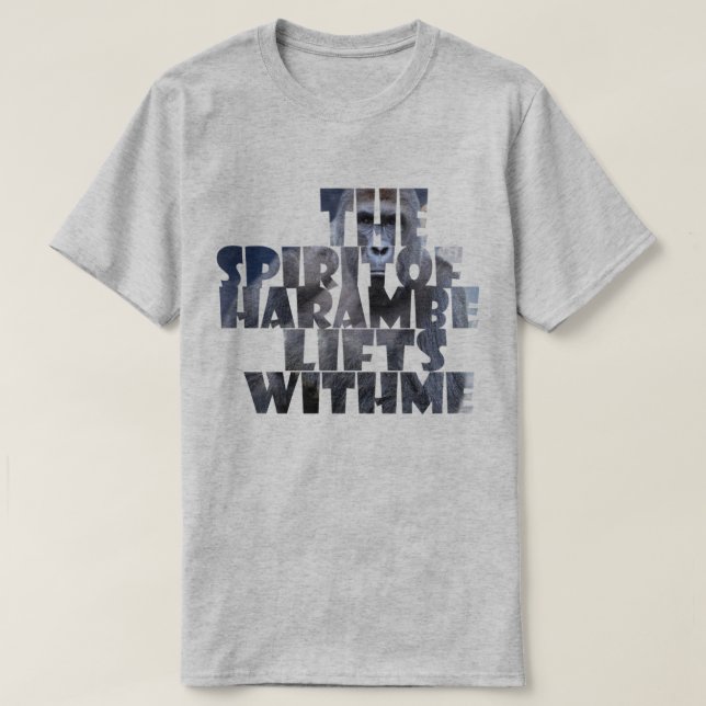 Harambe hissar med mig t-shirt (Design framsida)