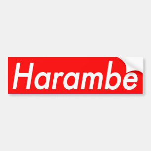 Harambe klistermärke