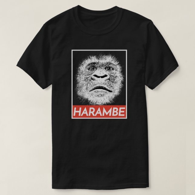 HARAMBE-minnesmärkeT-tröja T-shirt (Design framsida)
