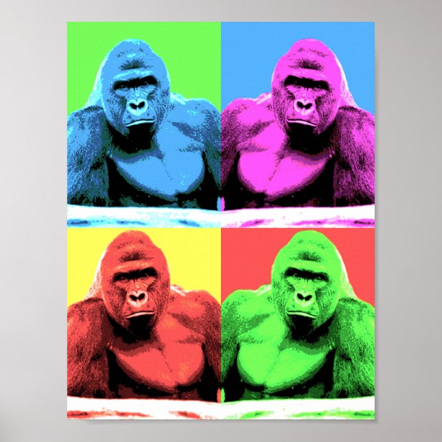 Harambe Pop Art Poster (Framsidan)