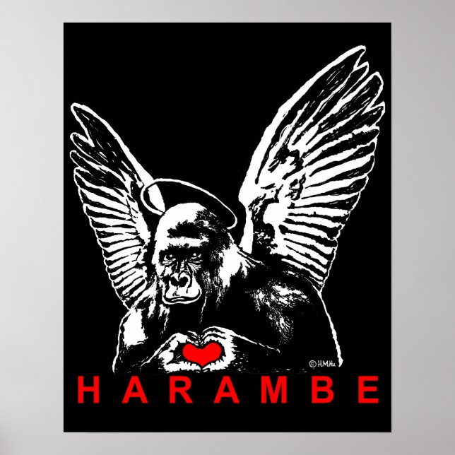 Harambe Poster (Framsidan)