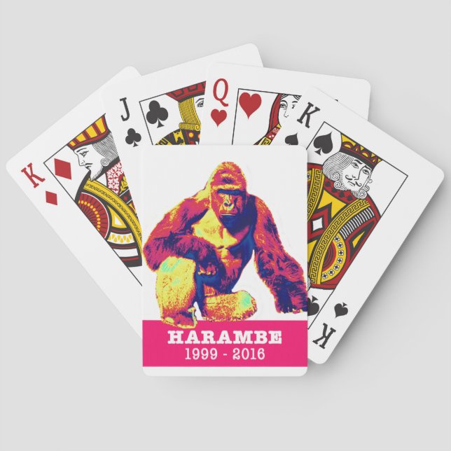 Harambe-uppspelningskort Kortlek (Baksidan)