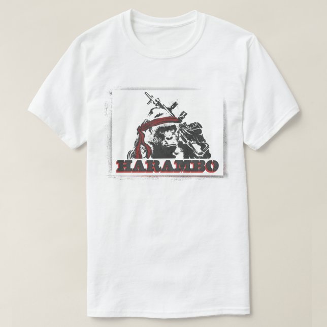 Harambo T-tröja Tee Shirt (Design framsida)