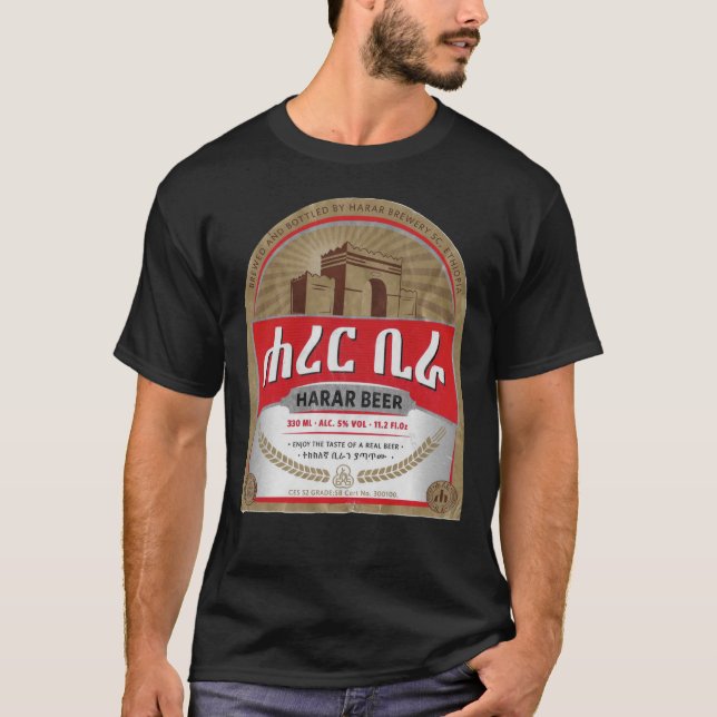 Harar Beer, Ethiopia Classic T-Shirt (Framsida)