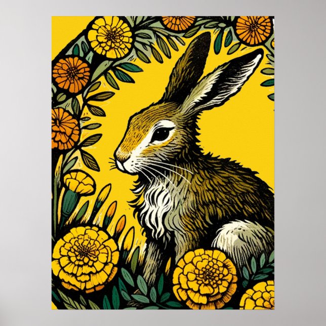 Harar och ringblommor poster (Framsidan)