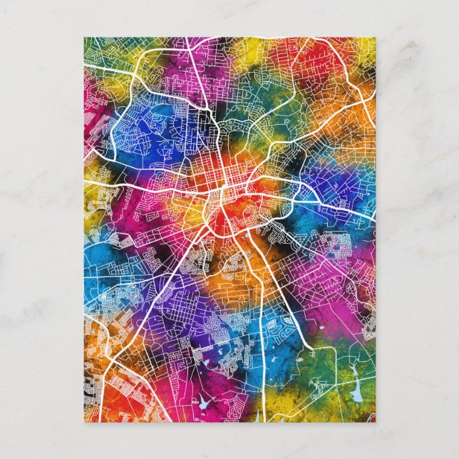 Harare Zimbabwe City Karta Vykort (Framsida)