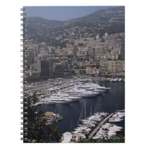 Härbärgera Monte - carlo, fransk Rivier, Cote d Anteckningsbok Med Spiral
