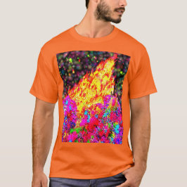 Hårbenbrand med färg och gnistor t shirt