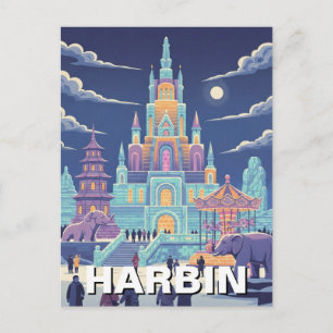 Harbin isfestival Kina Vykort