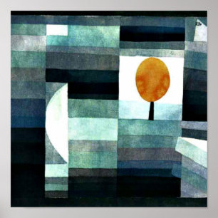 Harbinger från Autumn av Paul Klee Poster