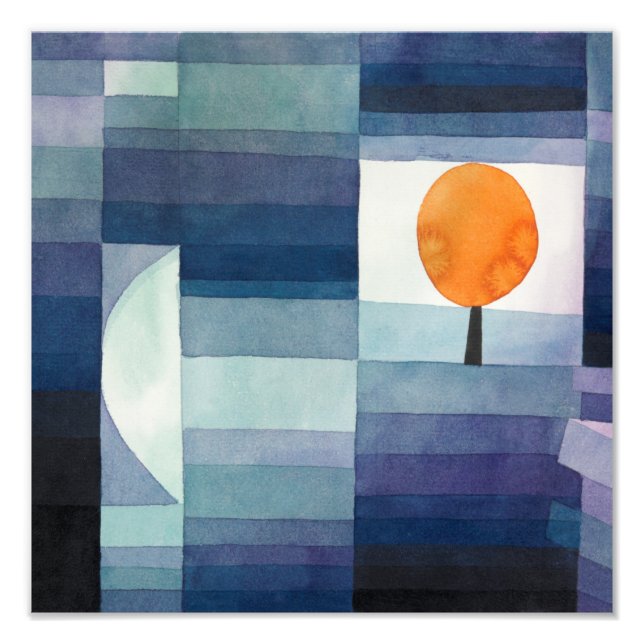 Harbinger från hösten (1922) av Paul Klee Fototryck (Framsidan)