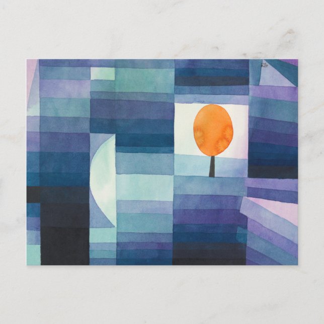 Harbinger från hösten - Paul Klee Vykort (Framsida)