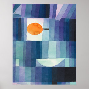 Harbinger från höstens abstrakt vattencolor Paul K Poster