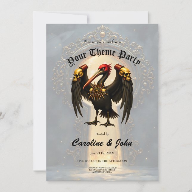 Harbinger of the Golden Gate The Nocturnal Pelican Inbjudningar (Framsida)