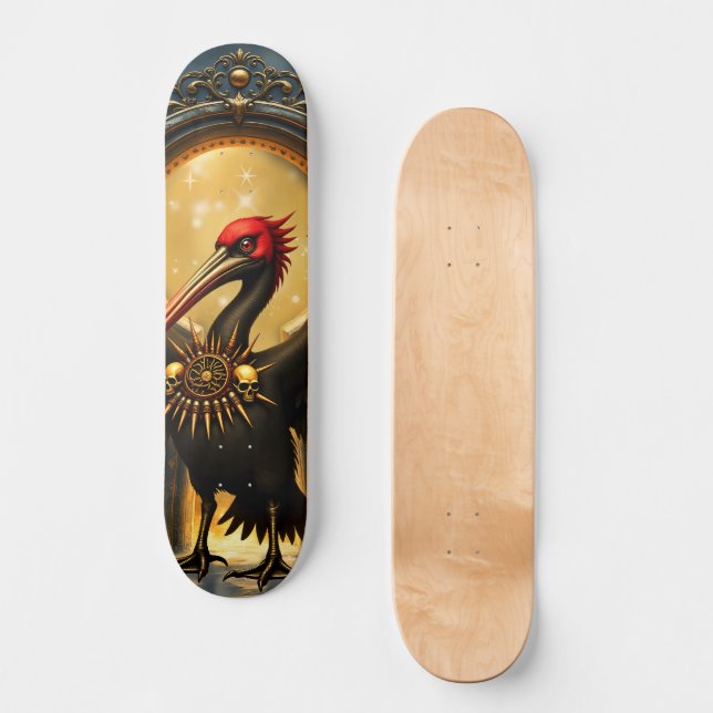 Harbinger of the Golden Gate The Nocturnal Pelican Mini Skateboard Bräda 18,5 Cm (Framsida)