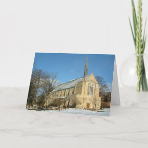 Harbison Chapel i Winter vid Grove City College Kort