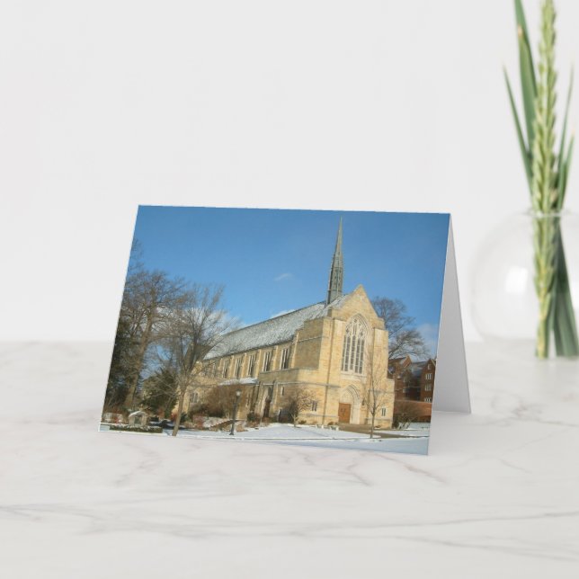 Harbison Chapel i Winter vid Grove City College Kort (Framsida)