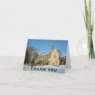 Harbison Chapel i Winter vid Grove City College Tack Kort