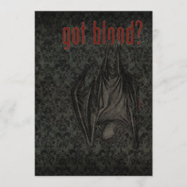 Harblod? Halloween festinbjudan Inbjudningar