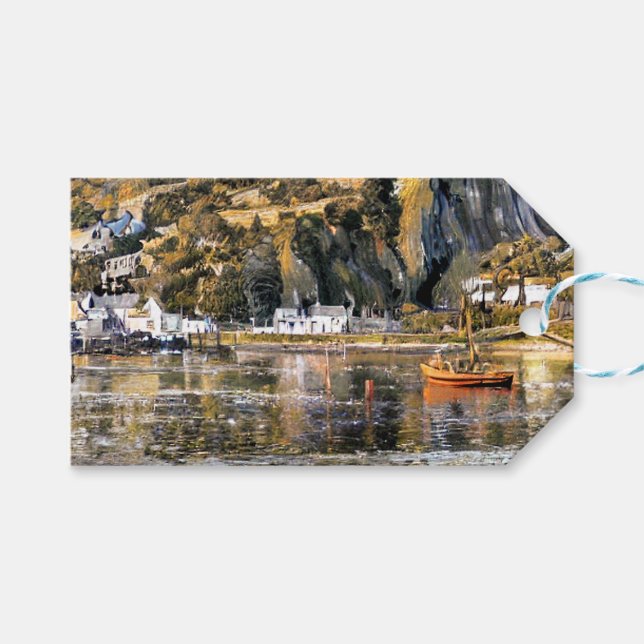 HARBOR BARMOUTH WALES PRESENTETIKETT (Framsidan (Horisontell))