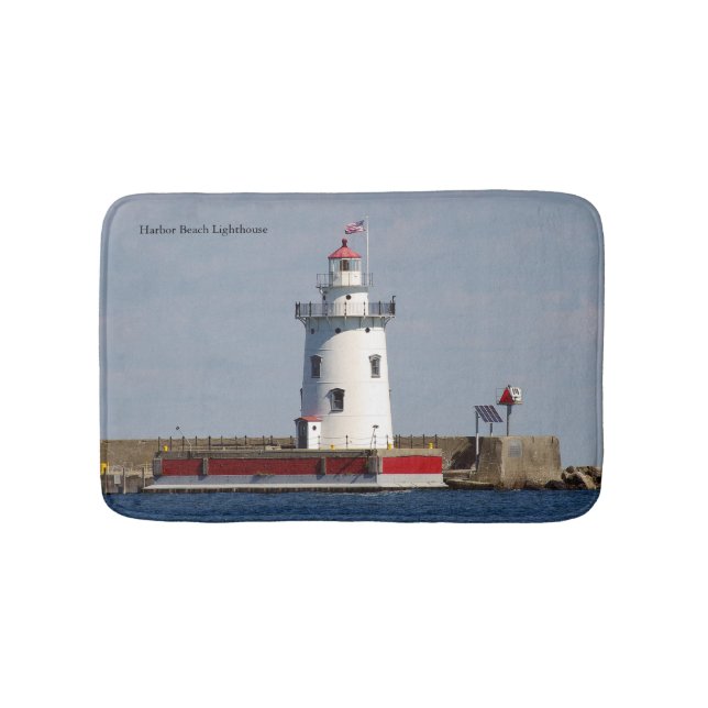 Harbor Beach Lighthouse bathmat Badrumsmatta (Framsidan)