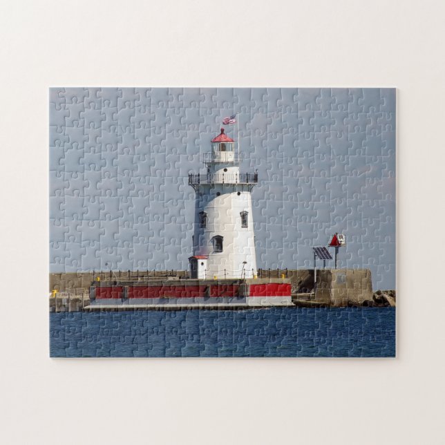 Harbor Beach Lighthouse-pussel Pussel (Horisontell)
