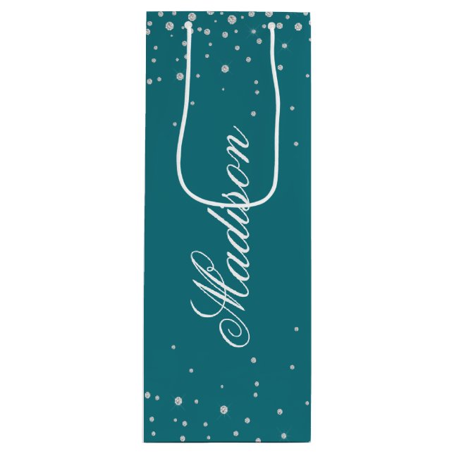 Harbor Blue Chic Diamonds Personligt Namn (Framsidan)