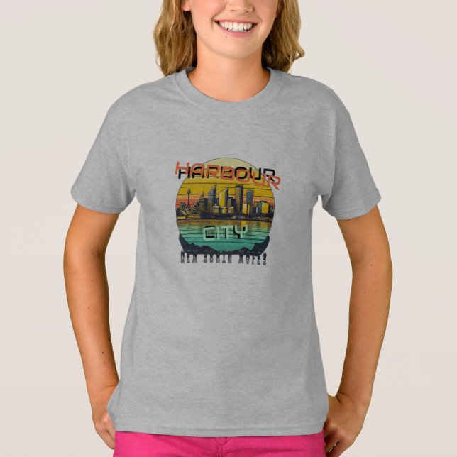 Harbor City Sydney Australien Oceania T Shirt (Framsida)