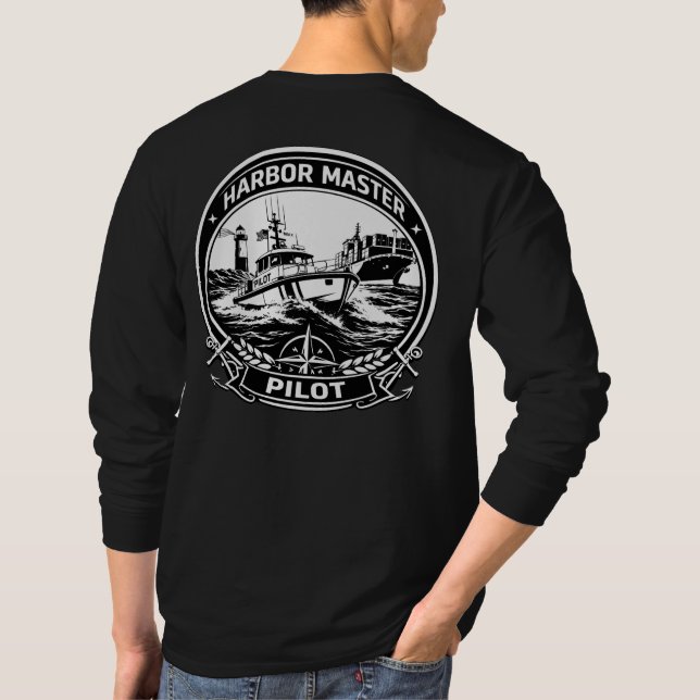 Harbor Master Pilot: Professional Long Sleeve Tee (Baksida)