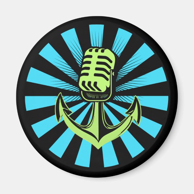 Harbor Podcast Fridge Magnet (Framsidan)