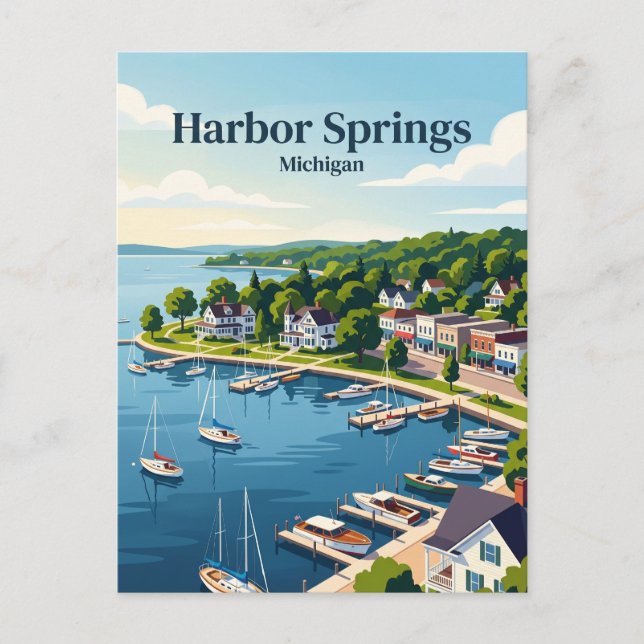 Harbor Springs, Michigan Vykort (Framsida)