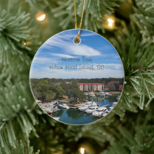 Harbor Town Hilton Head Island South Carolina Julgransprydnad Keramik