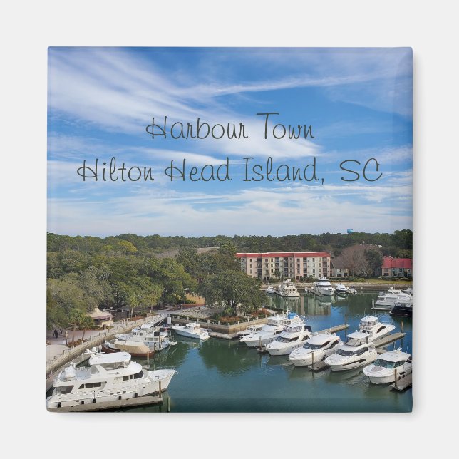 Harbor Town Hilton Head Island South Carolina Magnet (Framsidan)