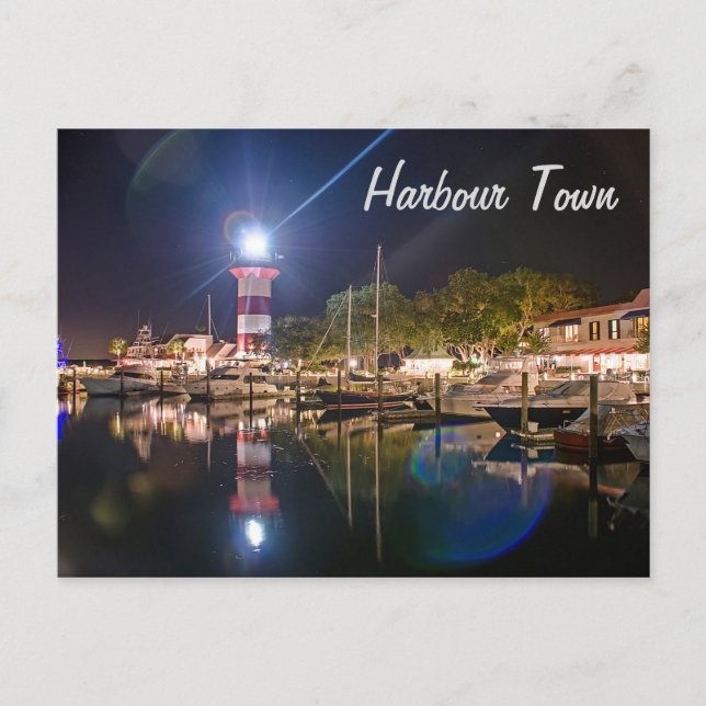 Harbor Town Hilton Head Postcard Vykort (Framsida)