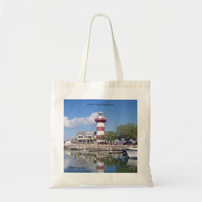 Harbor Town Lighthouse tote bag Tygkasse (Framsidan)