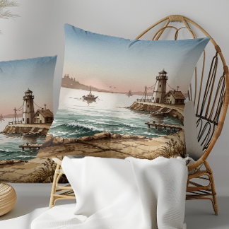 Harborlight Haven | Kustnära Airbnb-inredning Kudde
