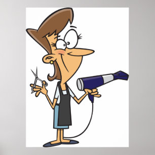 Hårborttagare med saxar poster