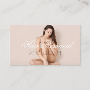 Hårborttagning Skin Clinic Ro Guld Marble Visitkort