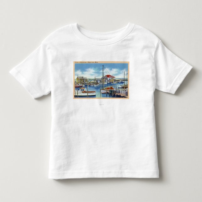 Harborview av stranden t shirt (Framsida)