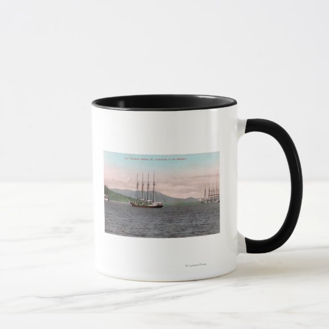 Harborview of Bay and Mt. Tamalpais Mugg (Höger)