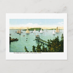 Harbour and Yacht Klubb, Pub Harbour, Maine Vykort