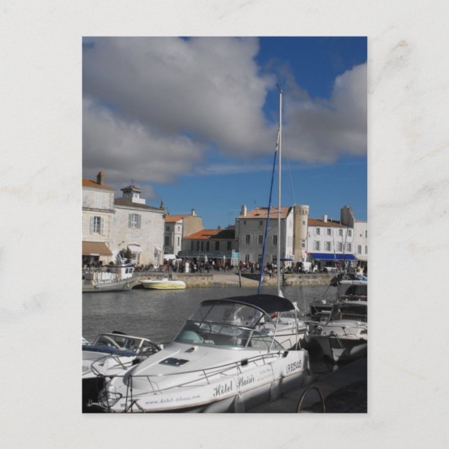 Harbour at Ile de Re, Frankrike Vykort (Framsida)